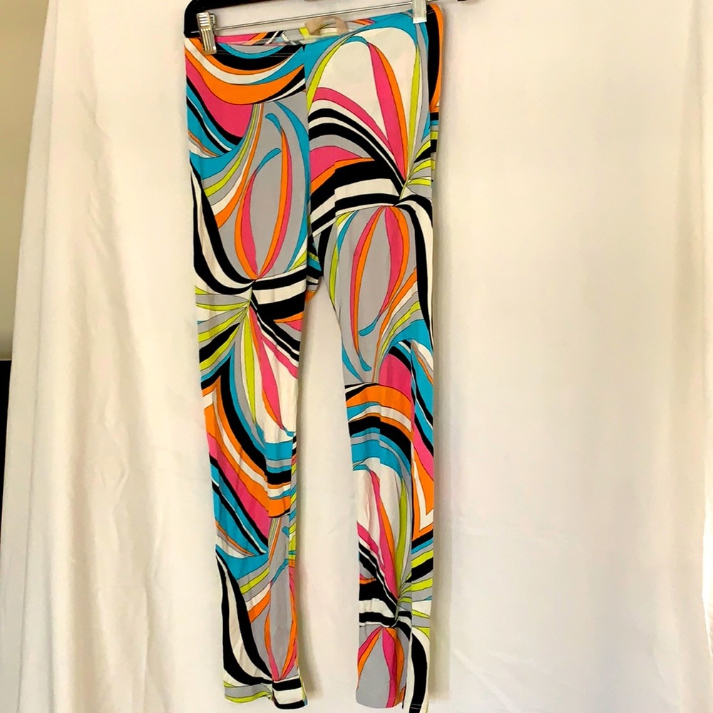 Pucci-like silk leggings